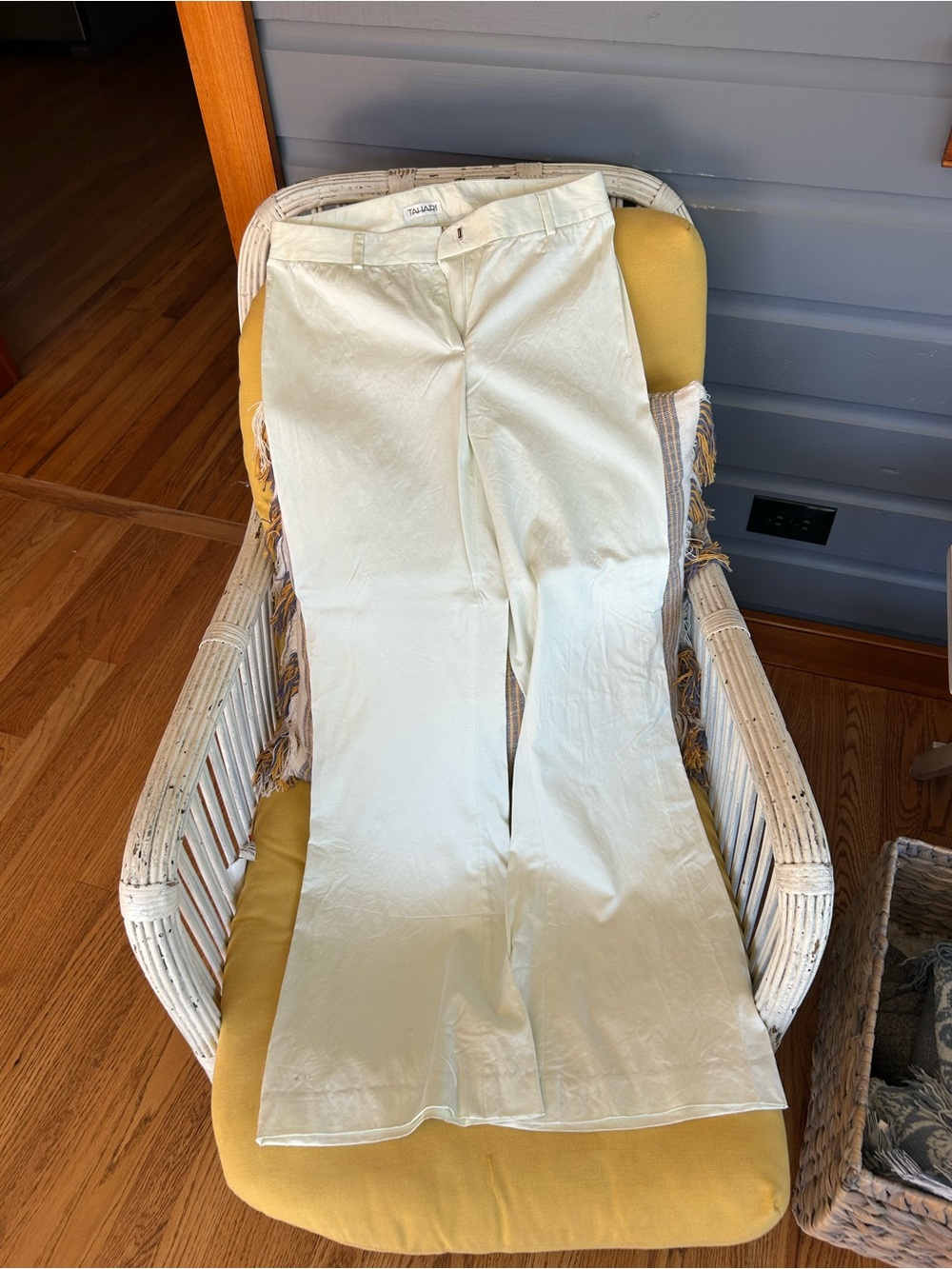 Tahari Cream Flared Chinos - Picture 1 of 2